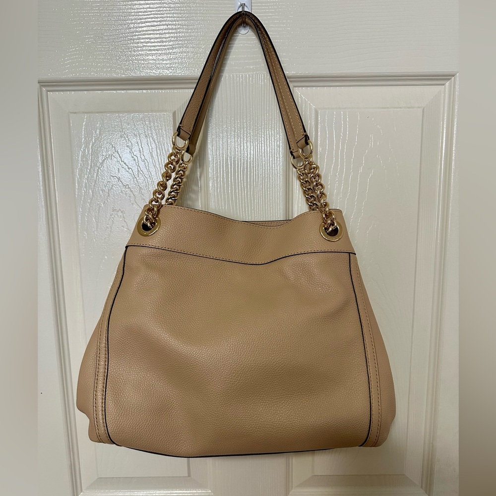Coach Pebble Leather Eddie Shoulder Bag in Light Beechwood Color - Picture 2 of 14